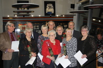 Hopeisen merkin saivat Leena Kuusisto, Yrjö Hellgren, Ulla Pullola, Pekka Kujansuu, Lea Autero, Raija Paljakka, Eija Pöntinen, Aulis Leppäsalo, Kaija Roos, Esko Joensuu ja Hannu Tähtivalo. Kuvasta puuttuvat Leena Kuusisto ja Esko Ojansuu.